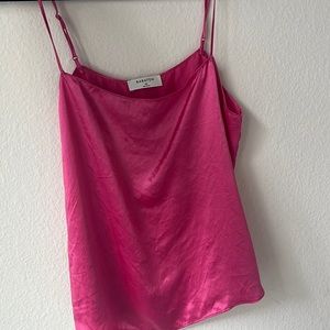 Aritzia Babaton pink cowl neck tank. Worn once.